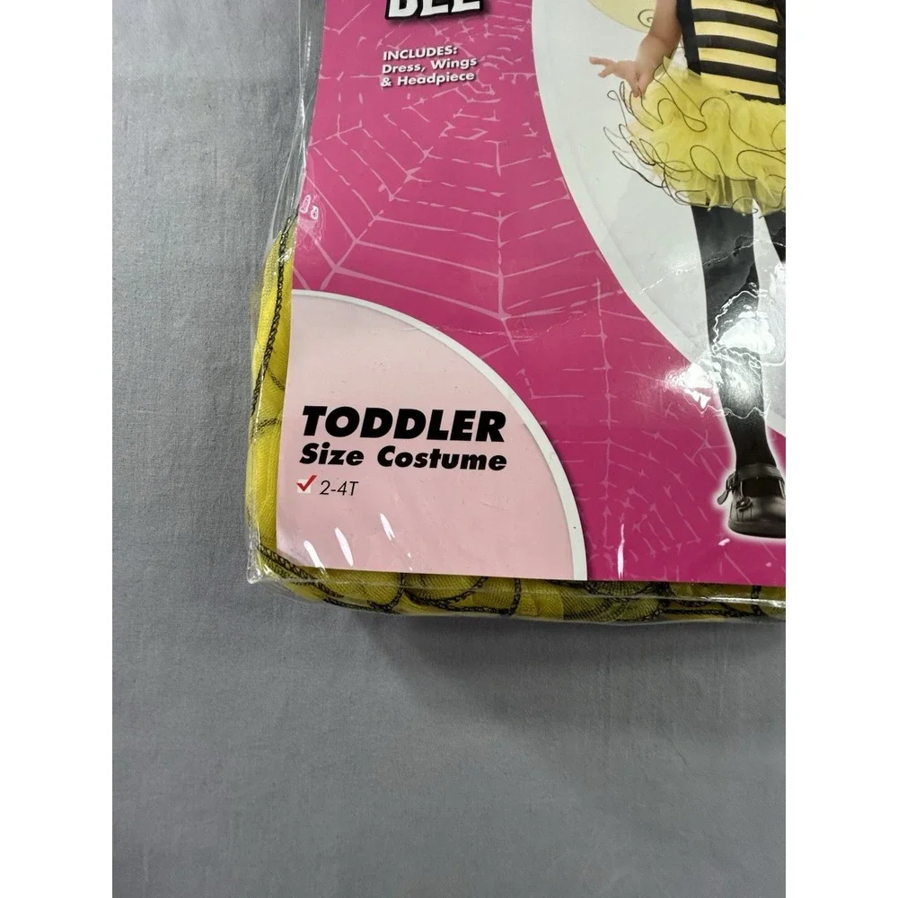 Spirit Halloween Sweet‎ Bee Costume Toddler 2T-4T Dress Up Play New - Picture 3 of 8